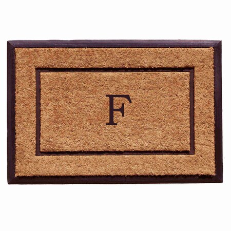 Calloway Mills Monogram Door Mat, Black, Natural, 18 in W x 30 in L 101631830F